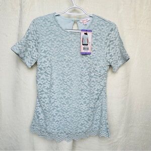 Teddi Rose Women’s Light Blue Lace Top NWT — XS M L Available